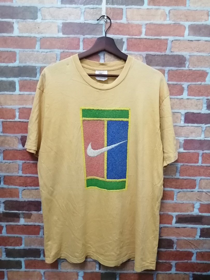 vintage nike court andre aggasi 90s big logo, Men's Fashion, Clothes ...
