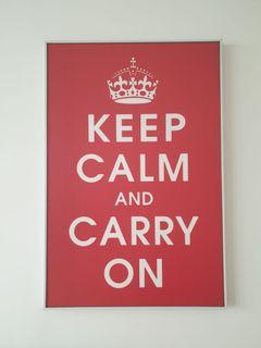 Wall Art: Keep Calm and Carry On