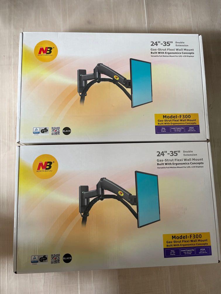 電腦wall mount （油壓螢幕支架）～全新，兩個$300, 電腦＆科技, 電腦