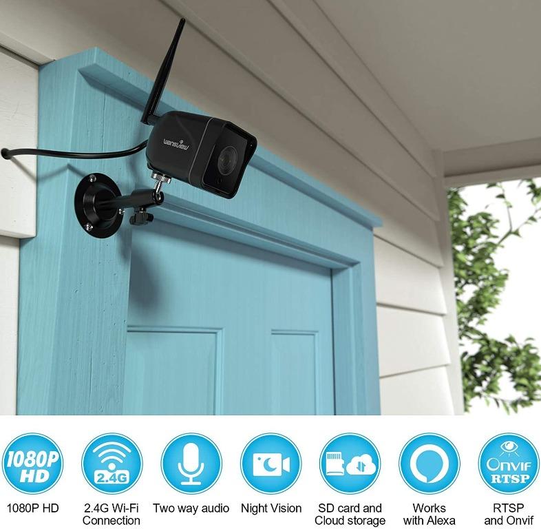Wansview Security Camera 1080P IP66 Waterproof Outdoor WiFi Home