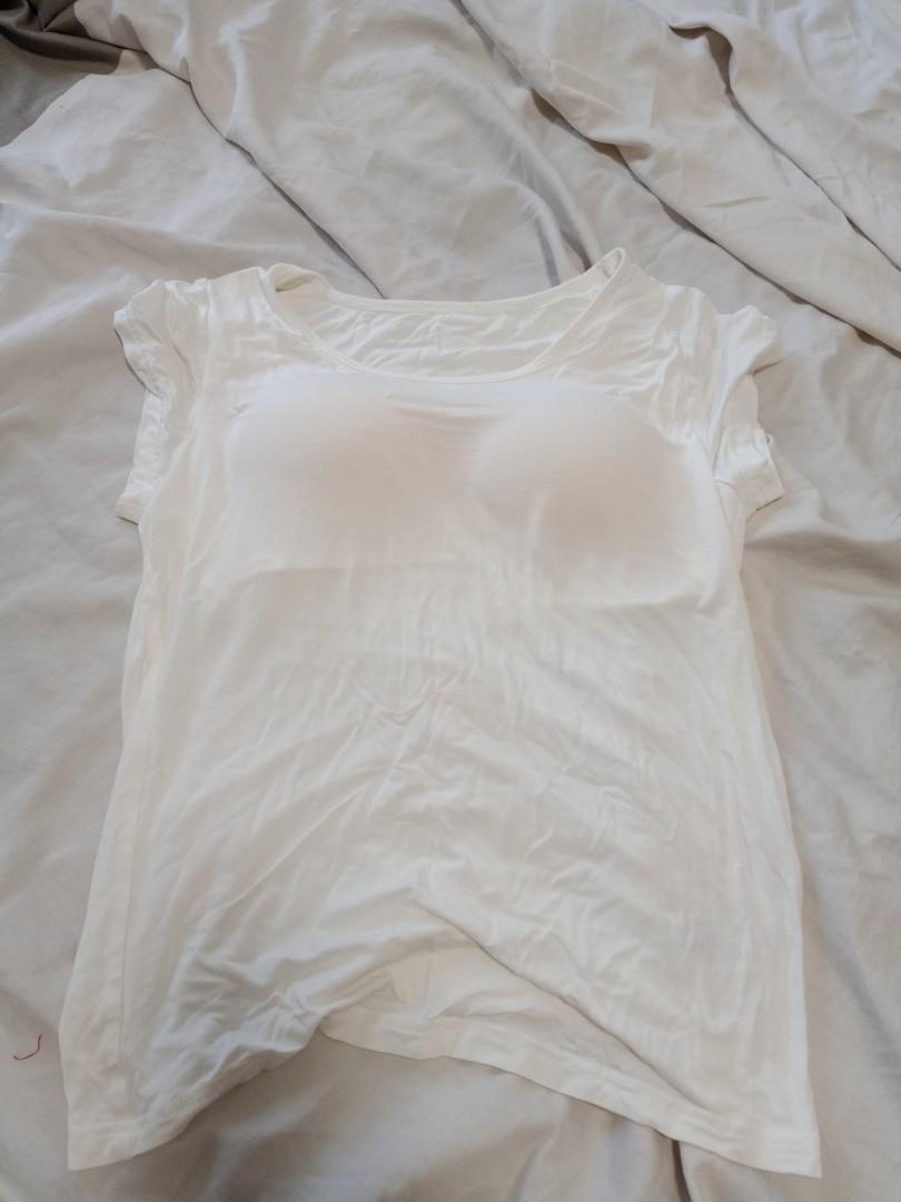 White Shirt with Built In Bra (Category: Shirts) located in Manila. Submitted by tsifly (Listing ID 1141948733, Image 1). Description: ✔️ Very comfortable ✔️ Light cotton fabric ✔️ Relaxed Fit ✔️ Built-in wireless bra pads.