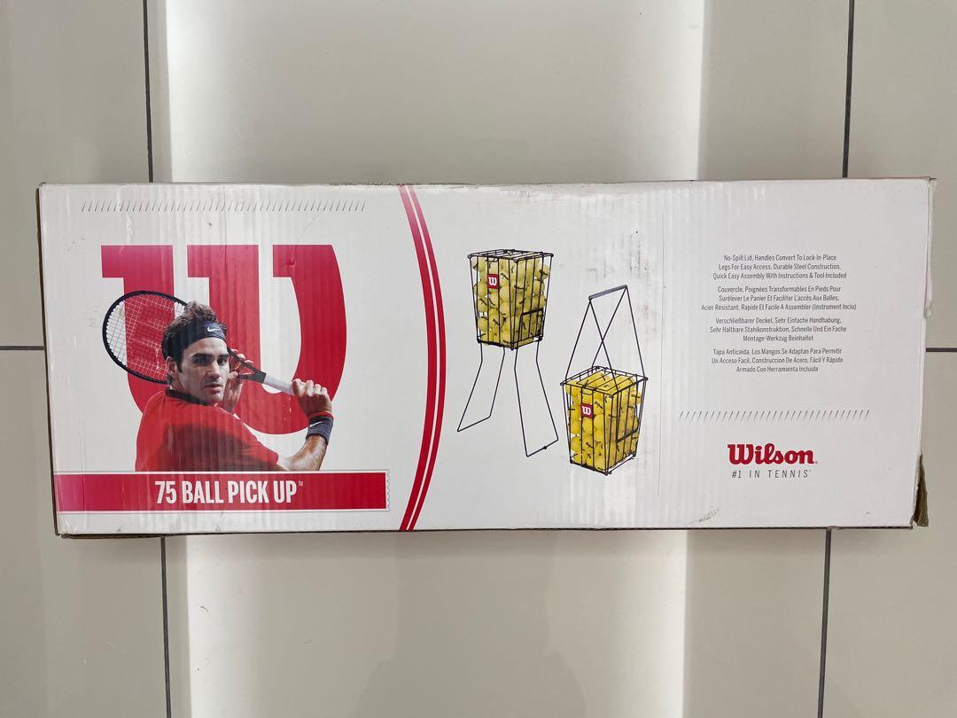 Wilson Tennis Ball Pick Up Hopper 75 Balls, Sports Equipment, Sports