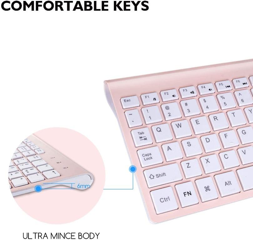 Wireless Keyboard Mouse Combo, cimetech Compact Full Size Wireless