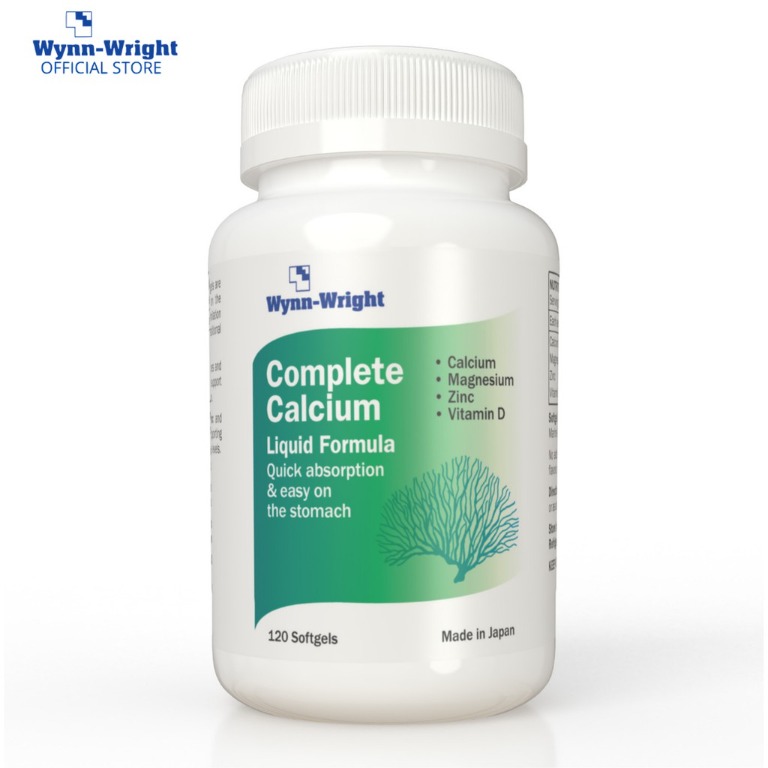 WynnWright (4 in 1) Liquid Calcium, Zinc, Magnesium, Vitamin D3 (120s