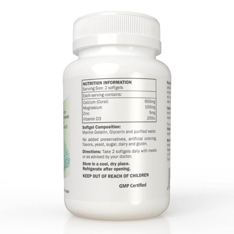 WynnWright (4 in 1) Liquid Calcium, Zinc, Magnesium, Vitamin D3 (120s
