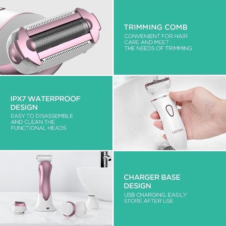 X184 VOYOX Electric Lady Shaver Ladyshave for Women Ladies Shavers