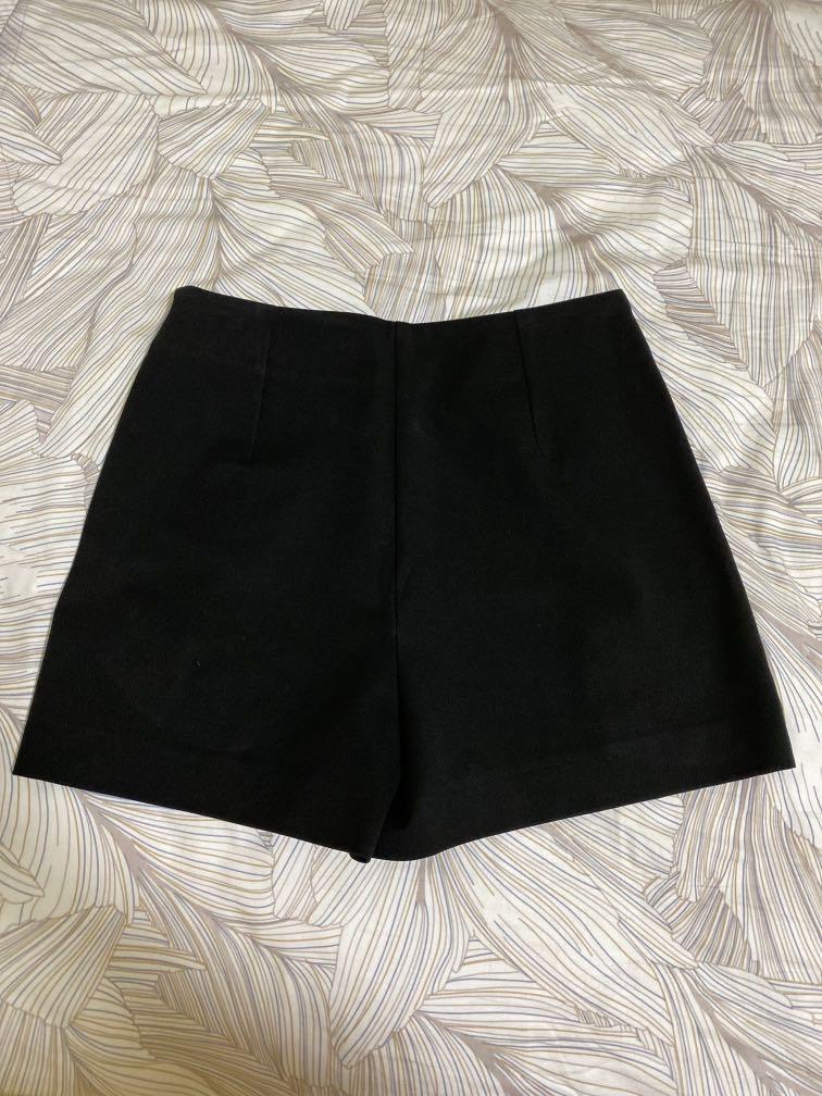 Zara Tailored Ruffle Shorts M, Women's 