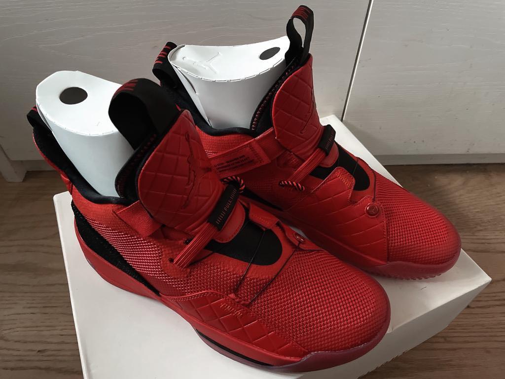 100 New Real Nike Jordan 33 XXXIII University Red Size 9 Carousell