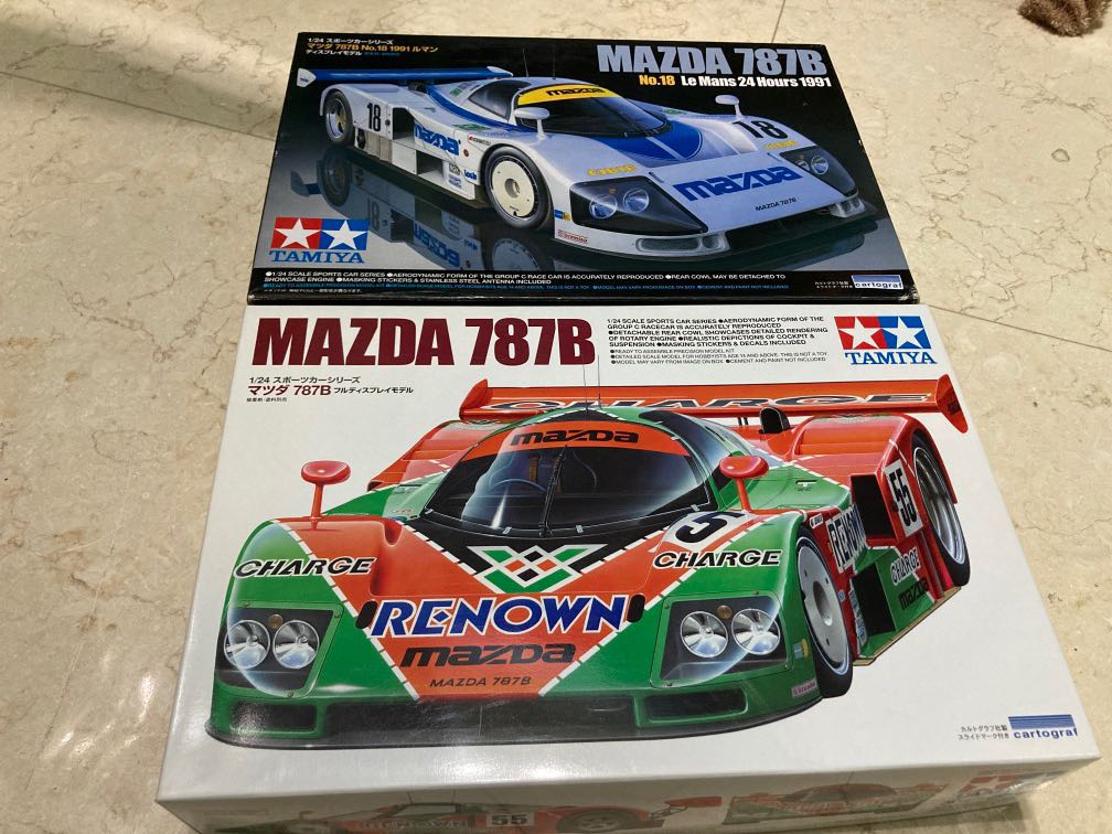 1/24田宮雙星Tamiya Mazda 787B Winner 1991 and 787B No.18 LeMans 24