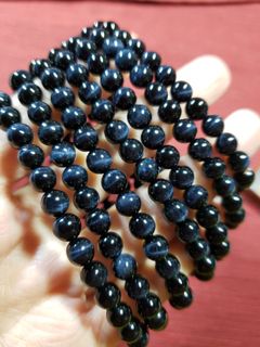 6mm🧧Lucky 💥 Blue Tiger's Eye/Tiger's Eye/Crystal Bracelet64228787866882110