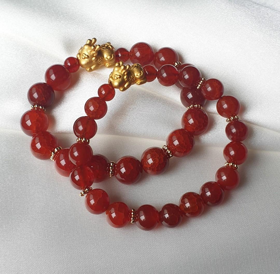 Red bead bracelet for babies sale