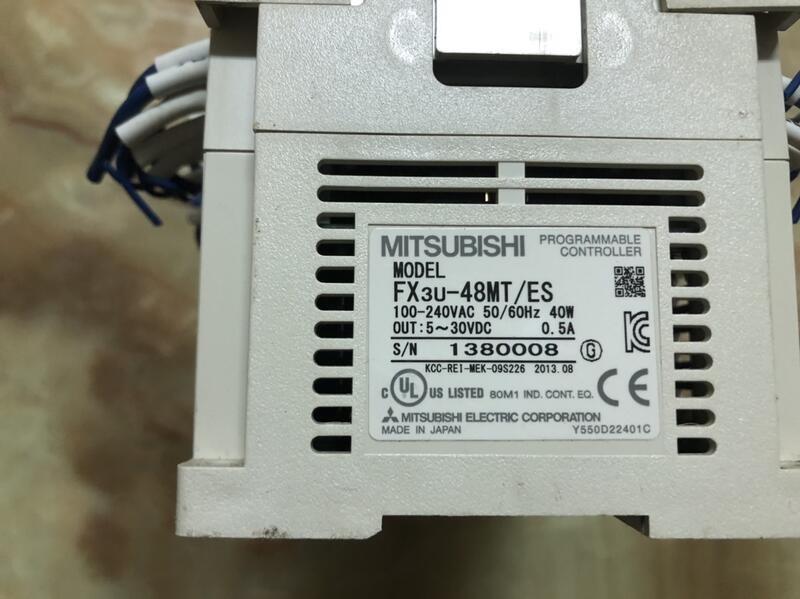 日本外匯中古拆機三菱MITSUBISHI PLC 可程式控制器FX3U - 48 MT/ES