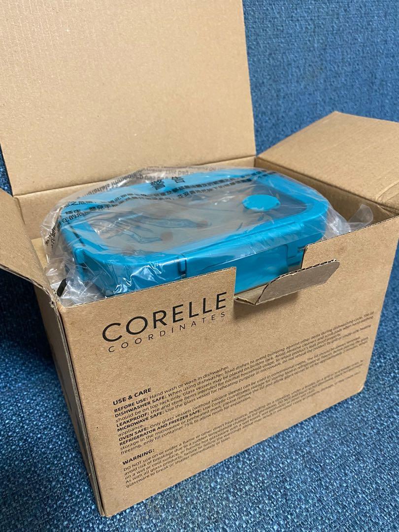 [全新] 康寧 CORELLE Coordinates Rectangular Food Storage 長方形玻璃儲物盒, 食物盒, 保鮮盒 ...