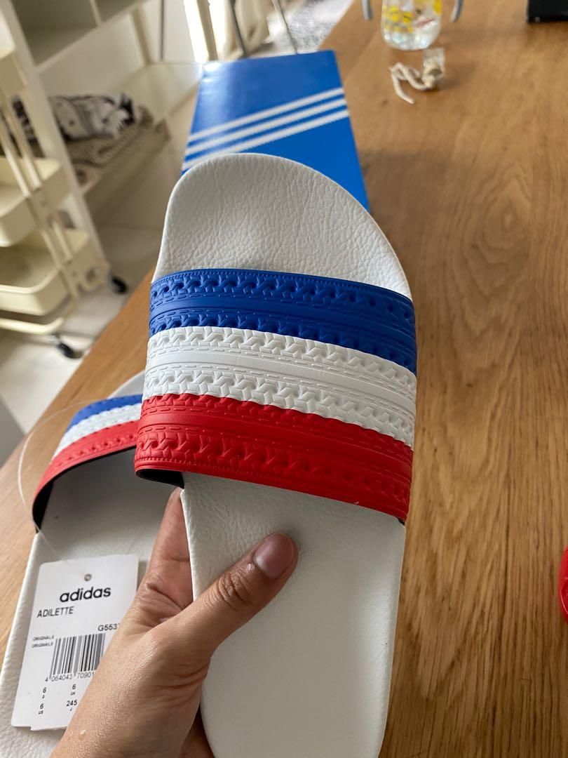 Adidas slip on sale authentic feet