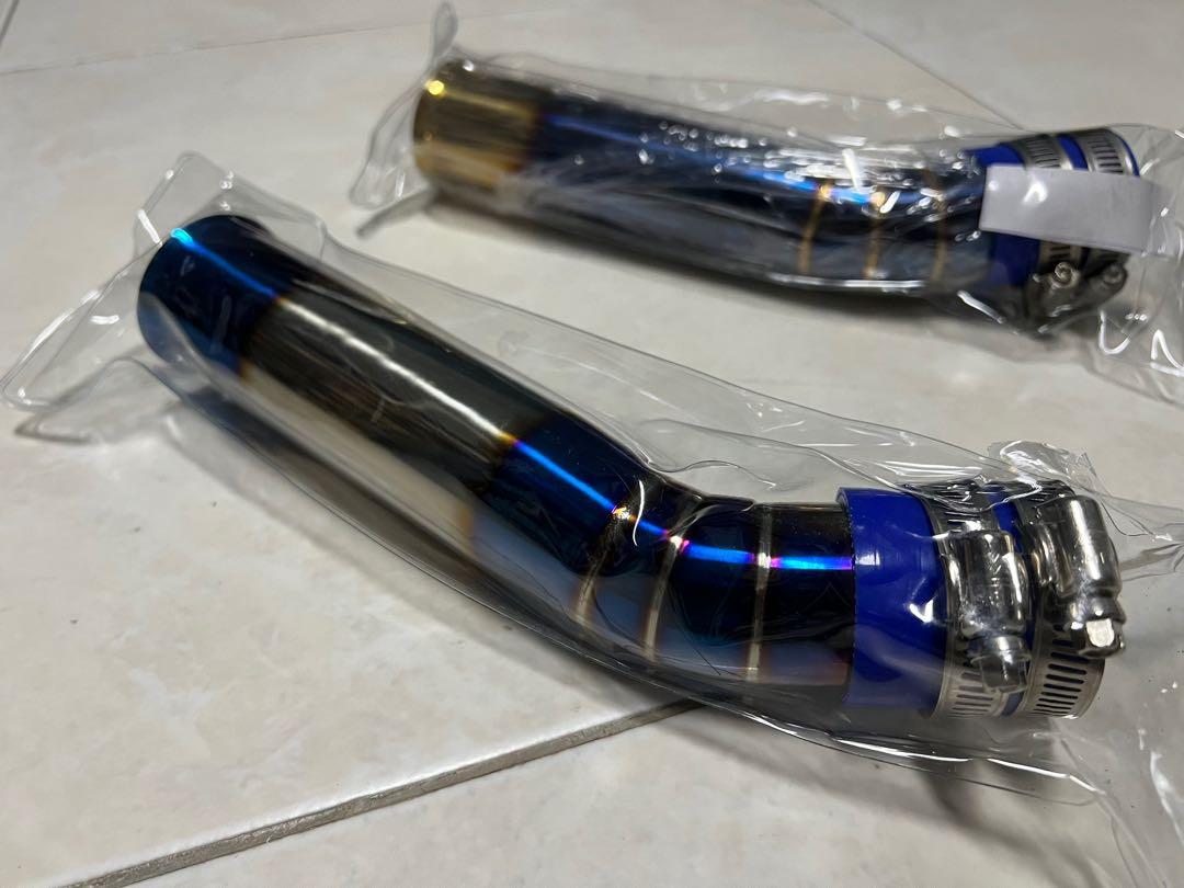 Aerox steel airflow pipe, Motorcycles, Motorcycle Accessories on Carousell