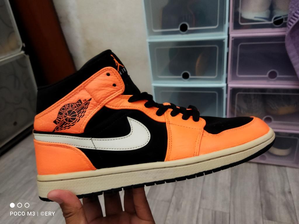 Air jordan 1 mid black cone Men s Fashion Footwear Sneakers on