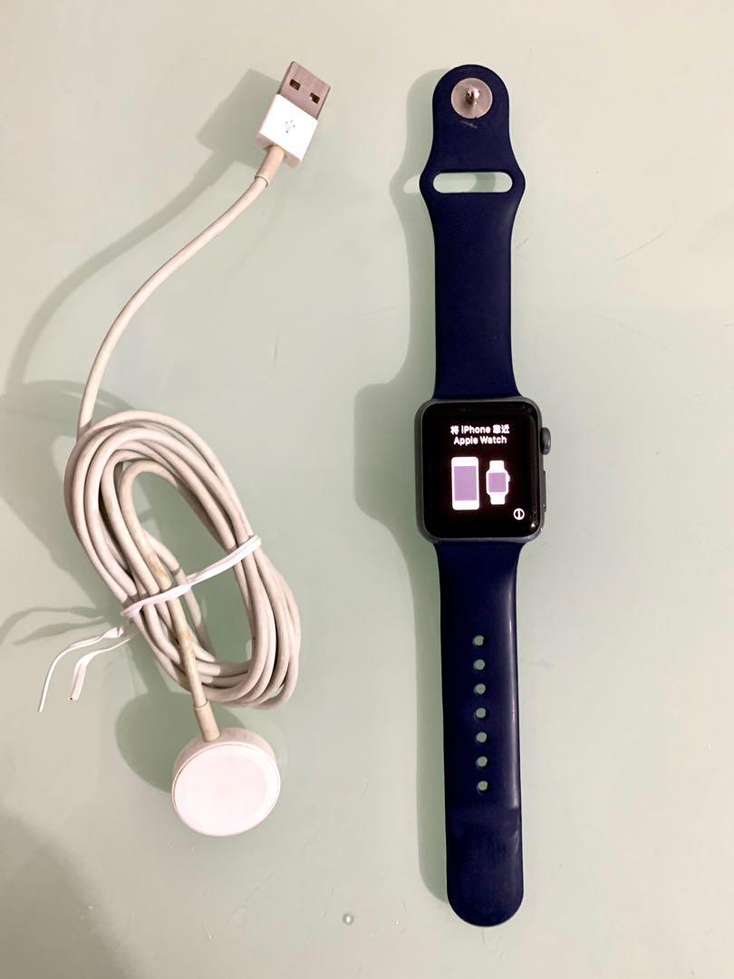 Apple Watch S1 第一代space grey 太空灰38mm, 手提電話, 智能穿戴裝置及智能手錶- Carousell