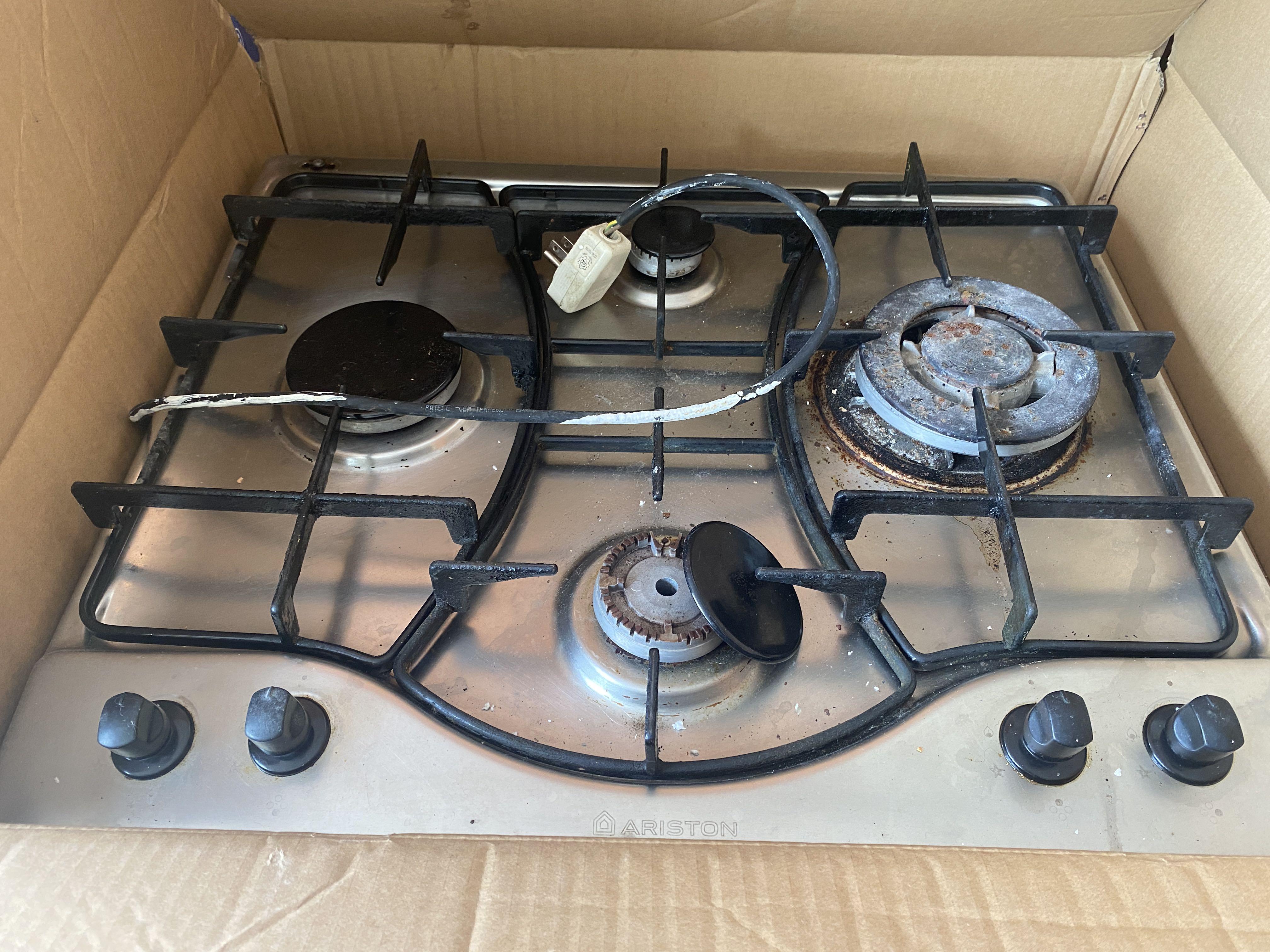 Ariston Cooktop Gas Hob 4 burner, TV & Home Appliances, Other Home