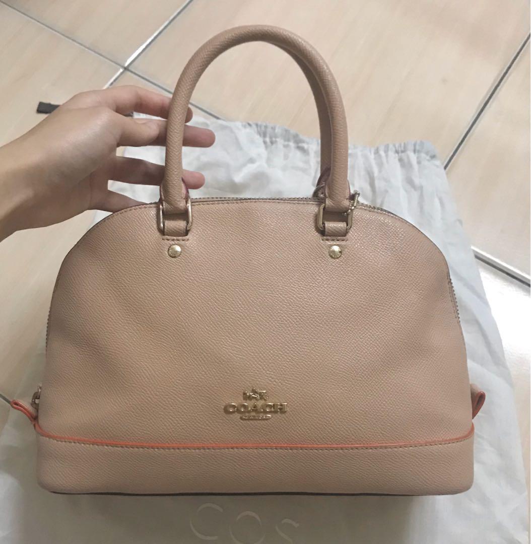 .com: COACH MINI SIERRA SATCHEL F27591, LIGHT GOLD/NUDE PINK