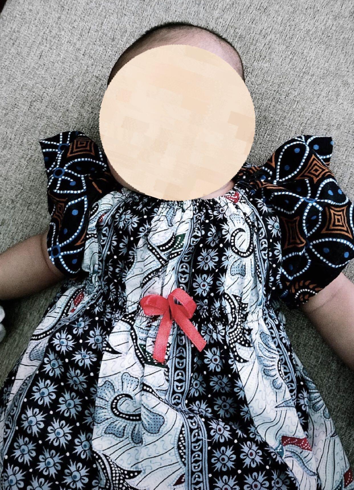 Baby girl batik dress 0 3 month