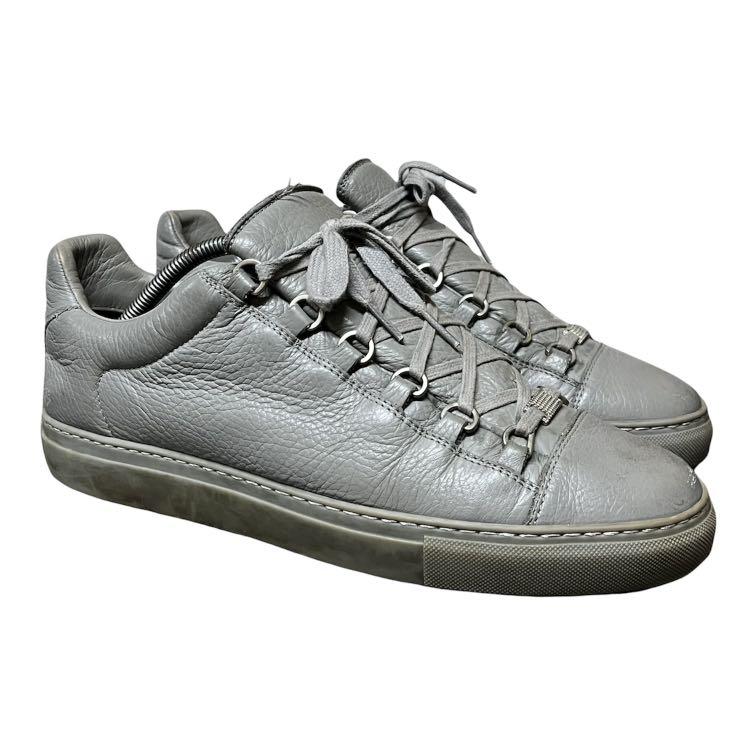 Balenciaga Arena sneakers in white leather with grey backs  DOWNTOWN  UPTOWN Genève