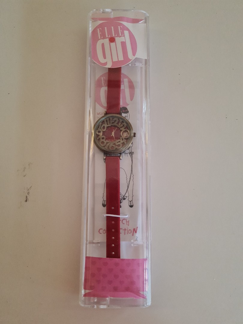 BNEW ORIGINAL ELLE GIRL WATCH RED VINTAGE Women s Fashion Watches Accessories Watches on Carousell