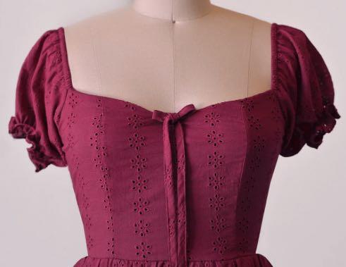 Bonne Chance Red Picnic Dress Women S Fashion Dresses Sets Dresses On Carousell