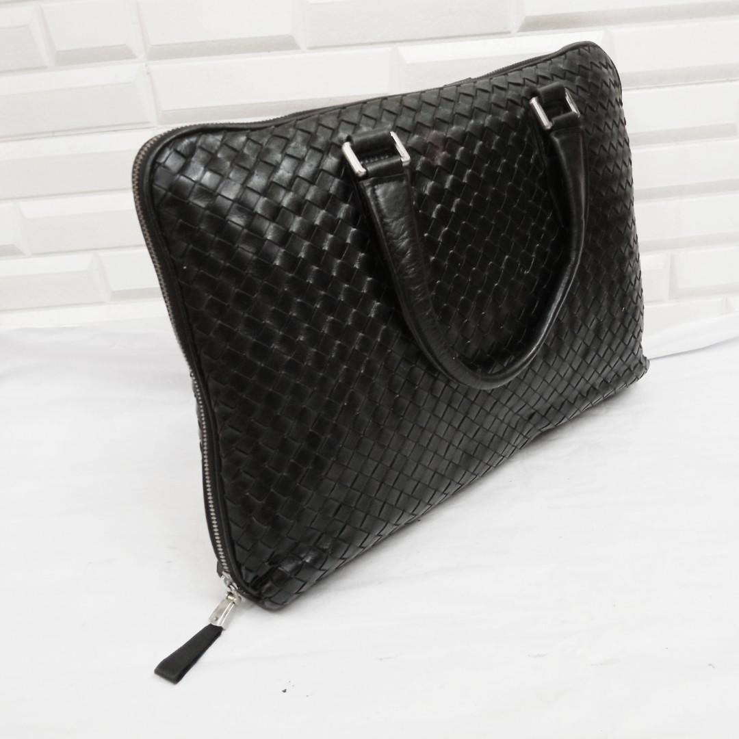 Nero intrecciato briefcase discount