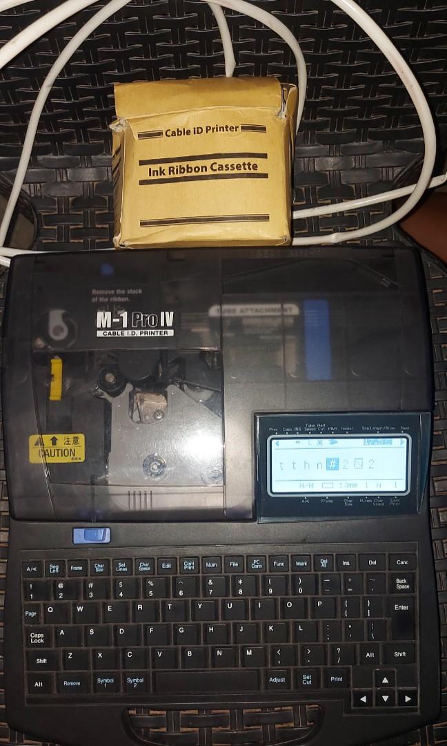 Cable ID printer ferrule machine M1 PRO IV, Computers & Tech, Printers