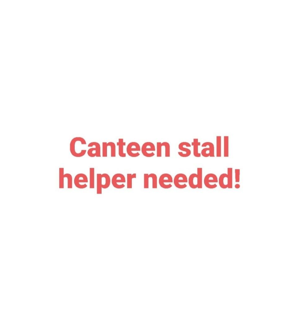Canteen helper, Jobs, Hospitality, F&B on Carousell