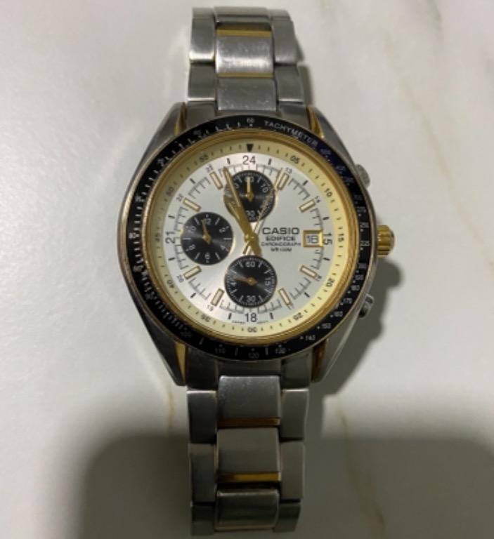 Casio edifice chronograph hot sale wr100m ef 503
