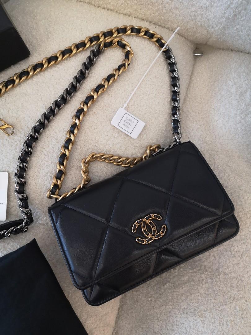 Chanel Wallet on Chain Black Caviar Gold Hardware - Luxury Shopping