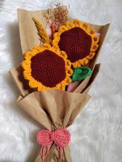 Crochet Sunflower Boquet