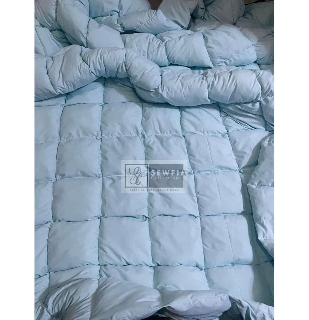 Customizable Fluffy Comforter (Category: Bedding & Towels) located in Caloocan City. Submitted by kayceegee (Listing ID 1142182738, Image 2). Description: ☁️ Customizable Fluffy Comforter ☁️ We use Premium Canadian Cotton for the COVER and Super Premium Fiber Cotton for the FILLER. Made to Order‼️Completion is at least 3-14 days depending on the volume of orders. 🌈You can choose up to two colors (Mix & Match) Monotone or Two tone Reversible Comf