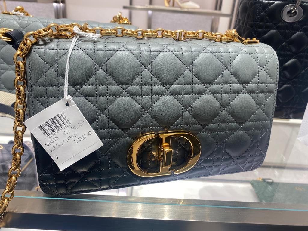 Lady Dior Micro Bag Cloud Blue Cannage Lambskin  DIOR