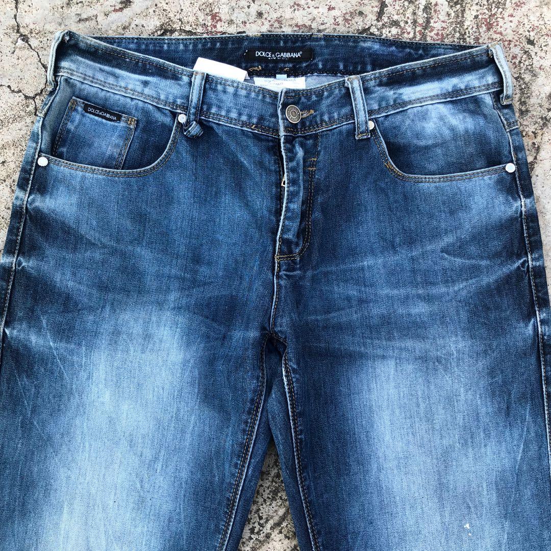 Dolce \u0026 Gabbana Jeans Second Original, Fesyen Pria, Pakaian , Bawahan di  Carousell