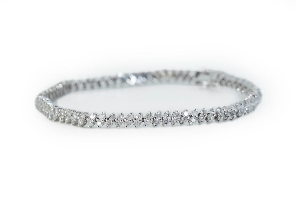 Double row tennis clearance bracelet