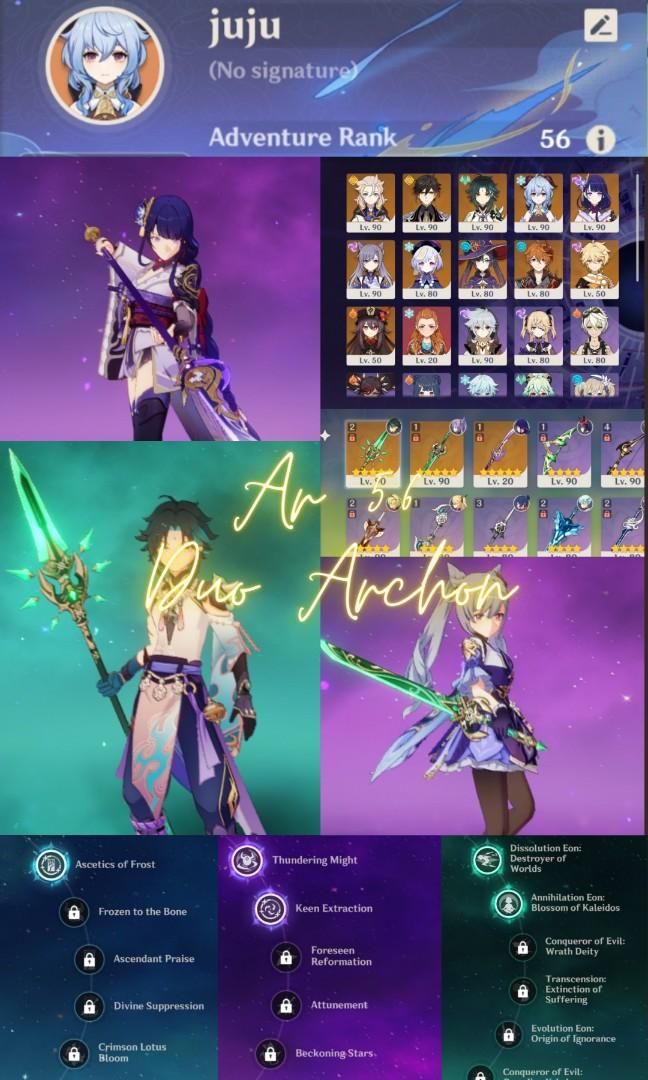 Duo archon | Genshin Acc, Video Gaming, Video Games, Others on Carousell