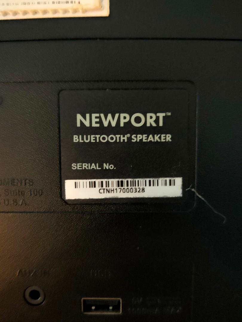 FENDERS newport Bluetooth speaker, Audio, Portable Audio Accessories on