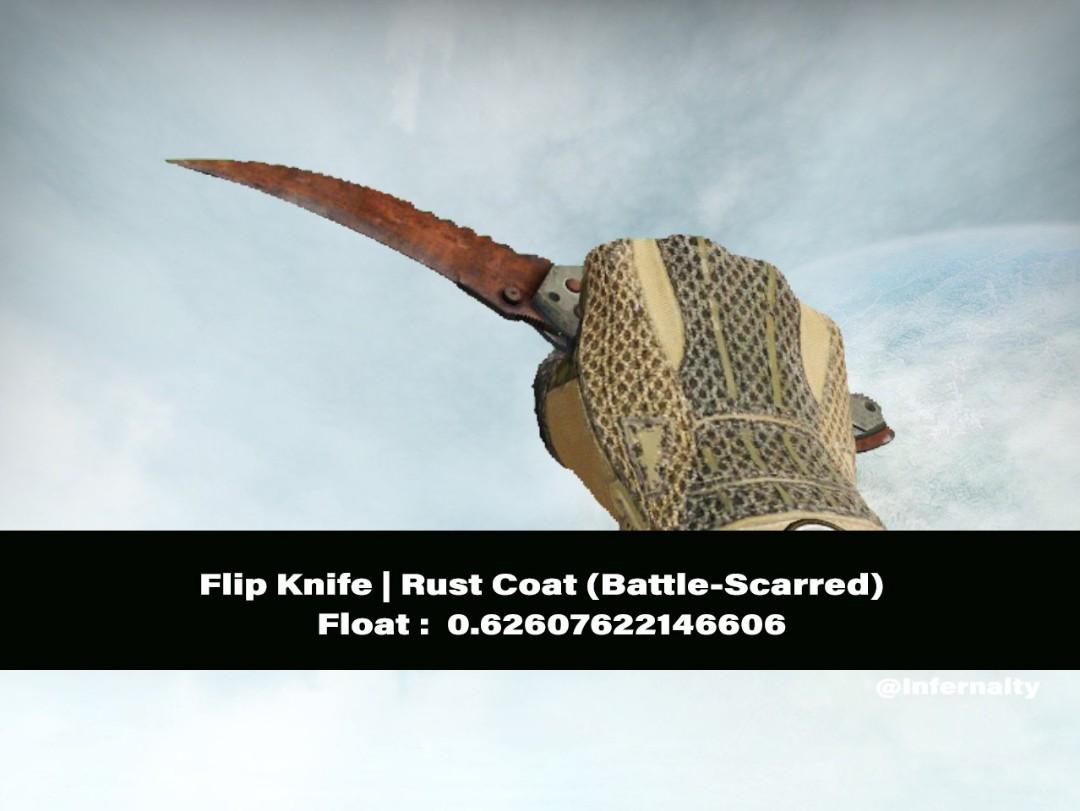 Flip Knife Rust Coat BS CSGO SKINS KNIVES, Video Gaming, Gaming ...