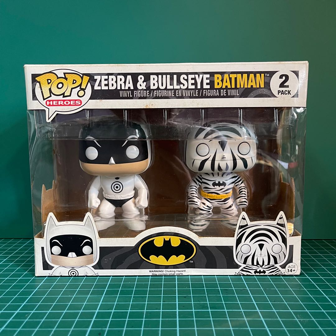 funko - batman zebra \u0026 bullseye 
