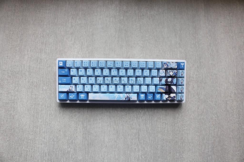 Genshin Impact Eula Theme PBT Keycaps, Computers & Tech, Parts ...