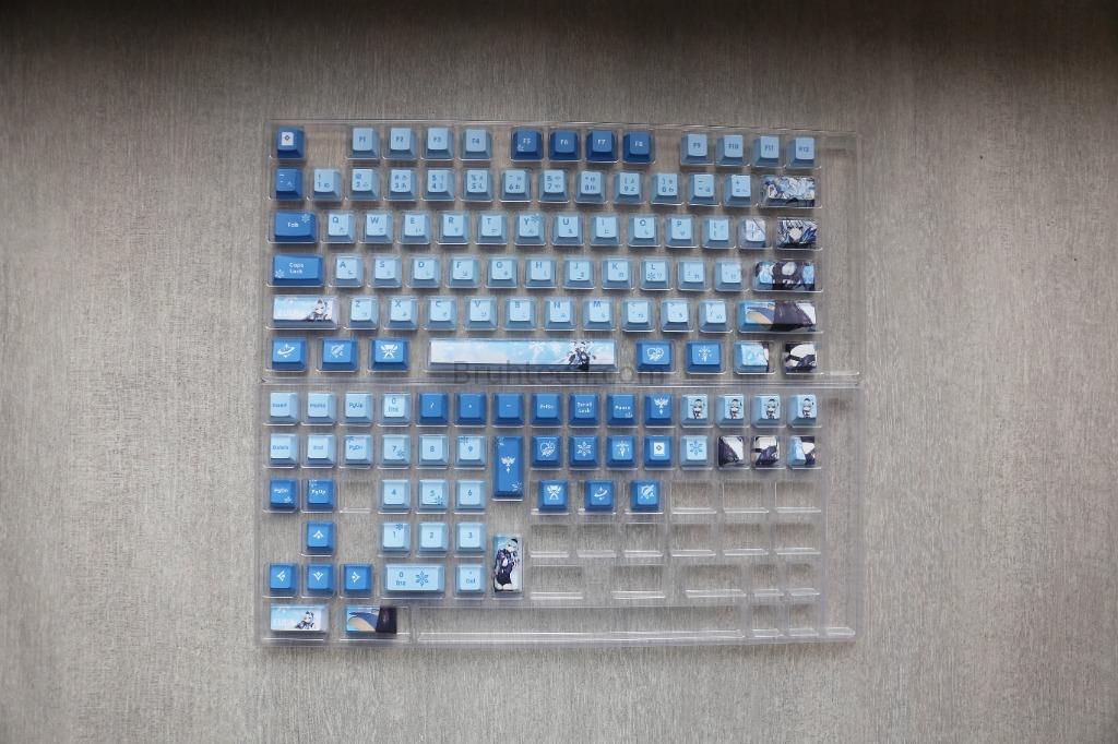 Genshin Impact Eula Theme PBT Keycaps, Computers & Tech, Parts ...