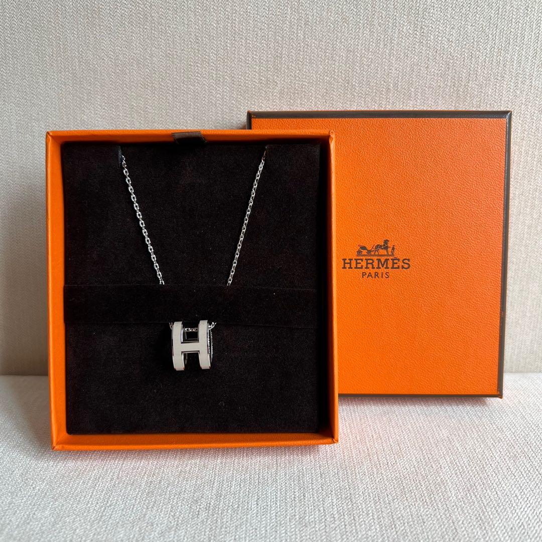 Hermes Pop H Pendant Necklace 頸鏈❤️ 粉金灰銀黑金*請勿議價