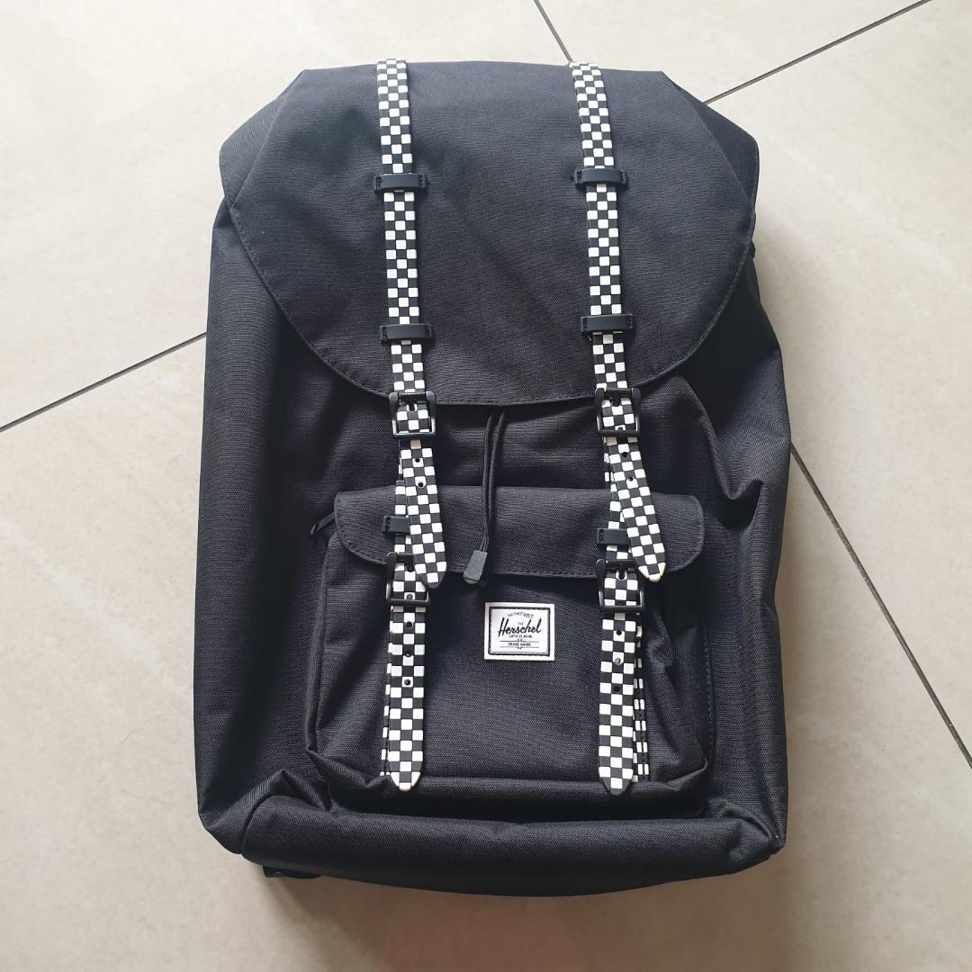 herschel little america checkerboard Fesyen Pria Tas Dompet