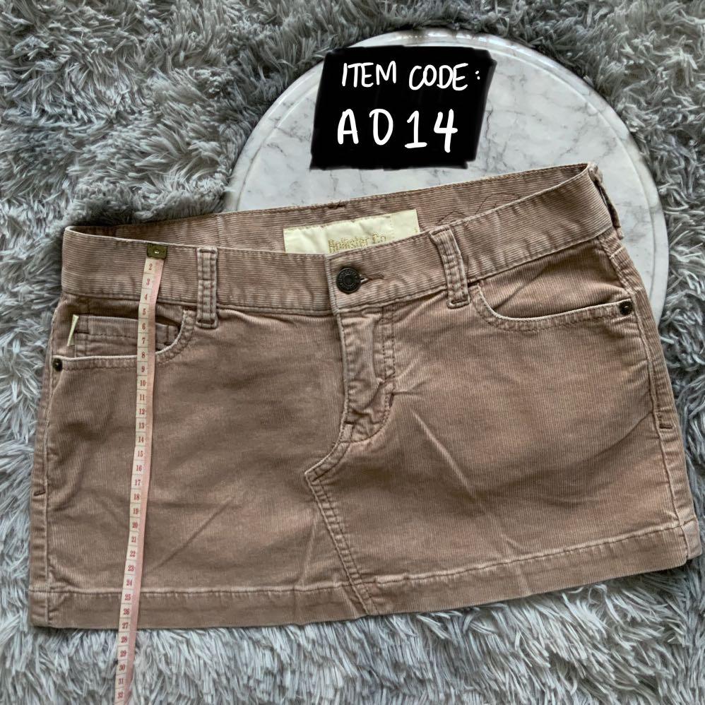 Brown corduroy skirt hollister store