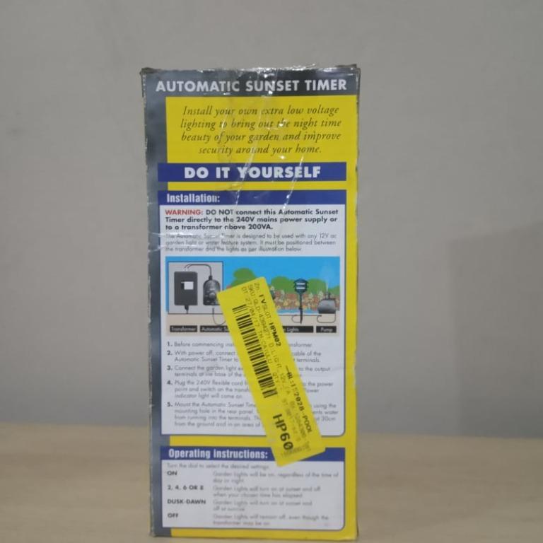 HPM GARDEN LIGHT TIMER, Furniture & Home Living, Gardening, Hose and ...