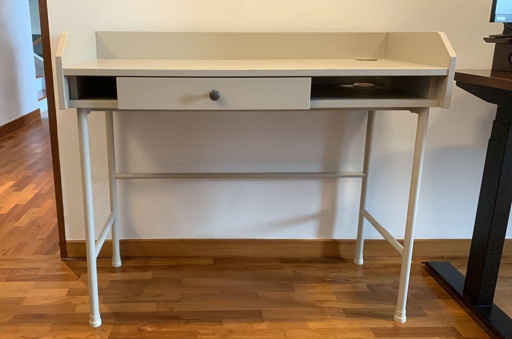 IKEA study table Hauga (100cm x 45cm), Furniture & Home Living