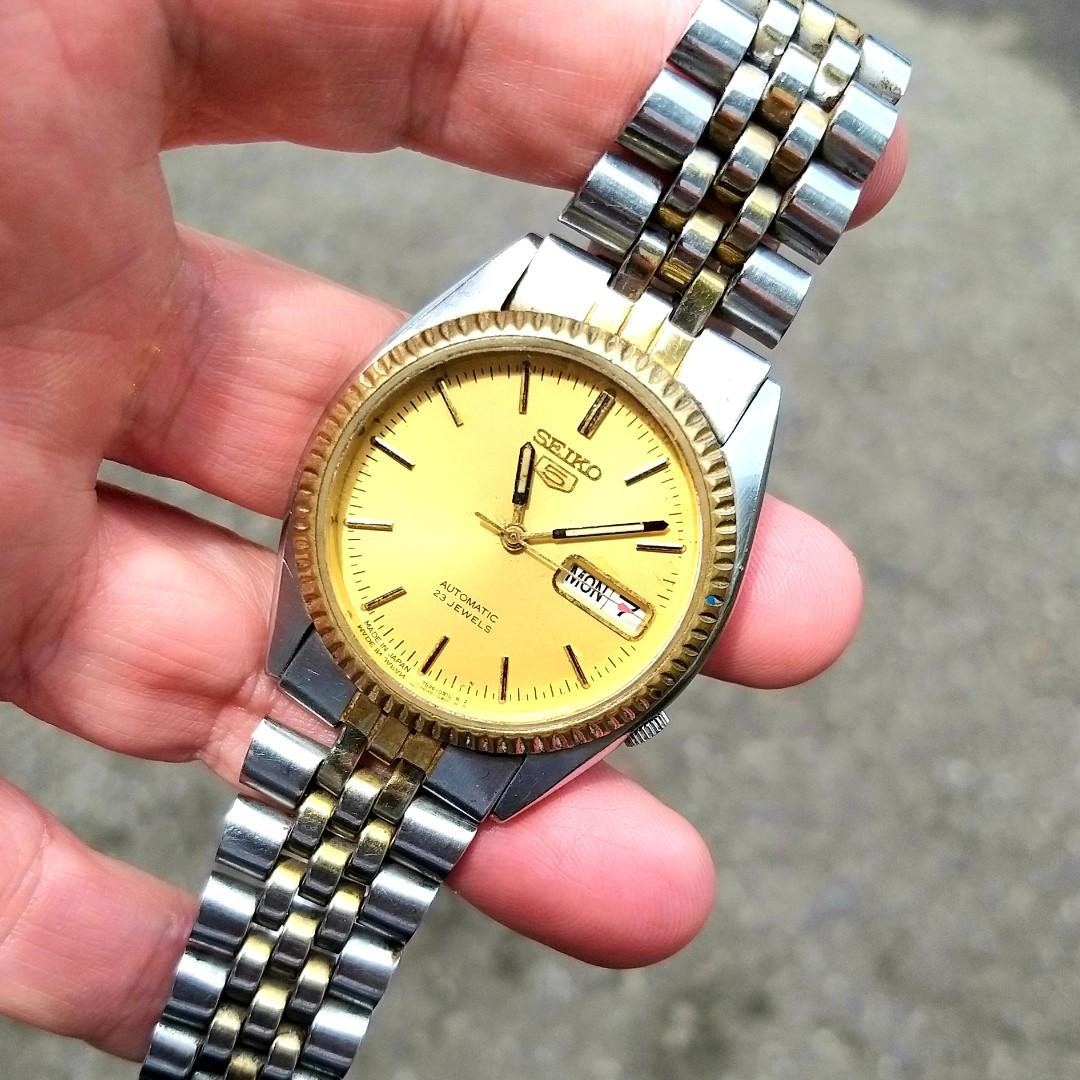 Jam tangan Seiko 5 Datejust Fluted Two 