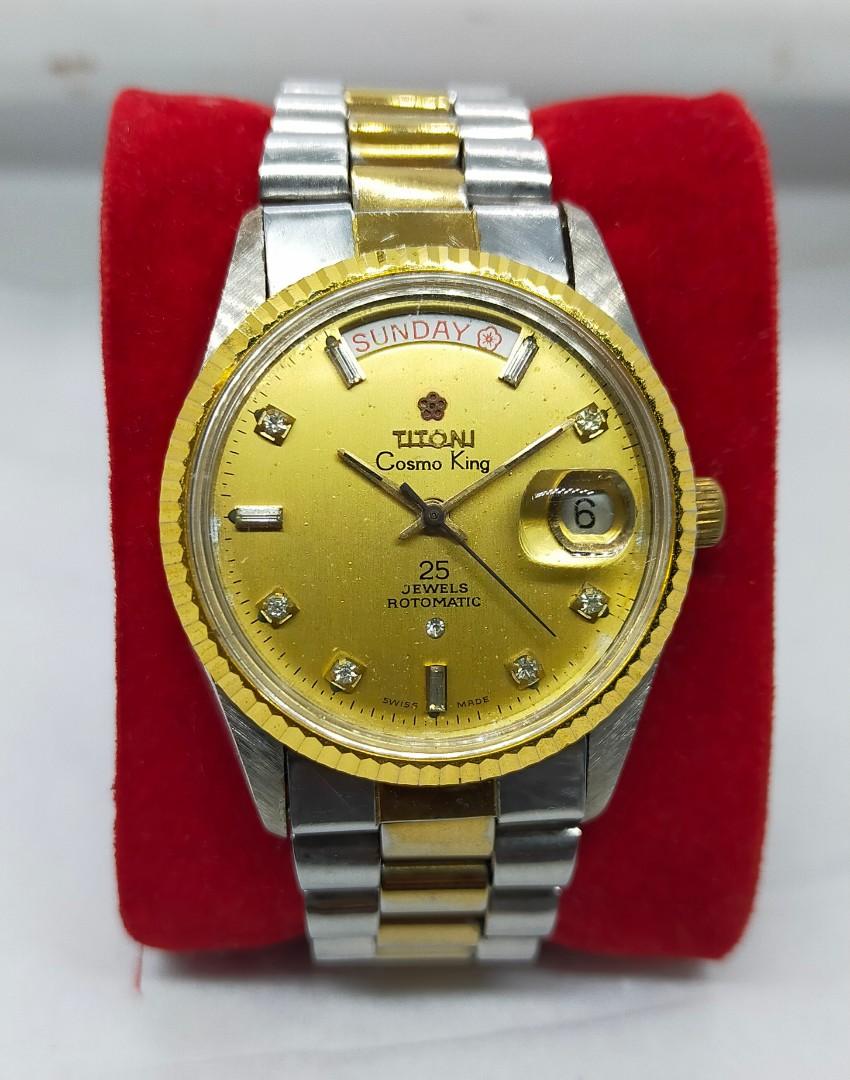 Harga jam titoni cosmo king 25 jewels rotomatic outlet